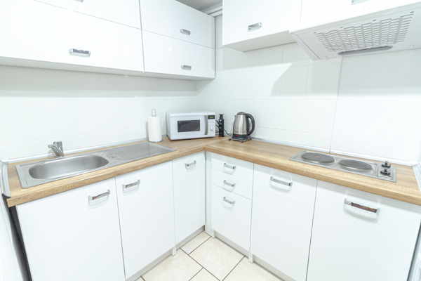 W pełni wyposażony aneks kuchenny